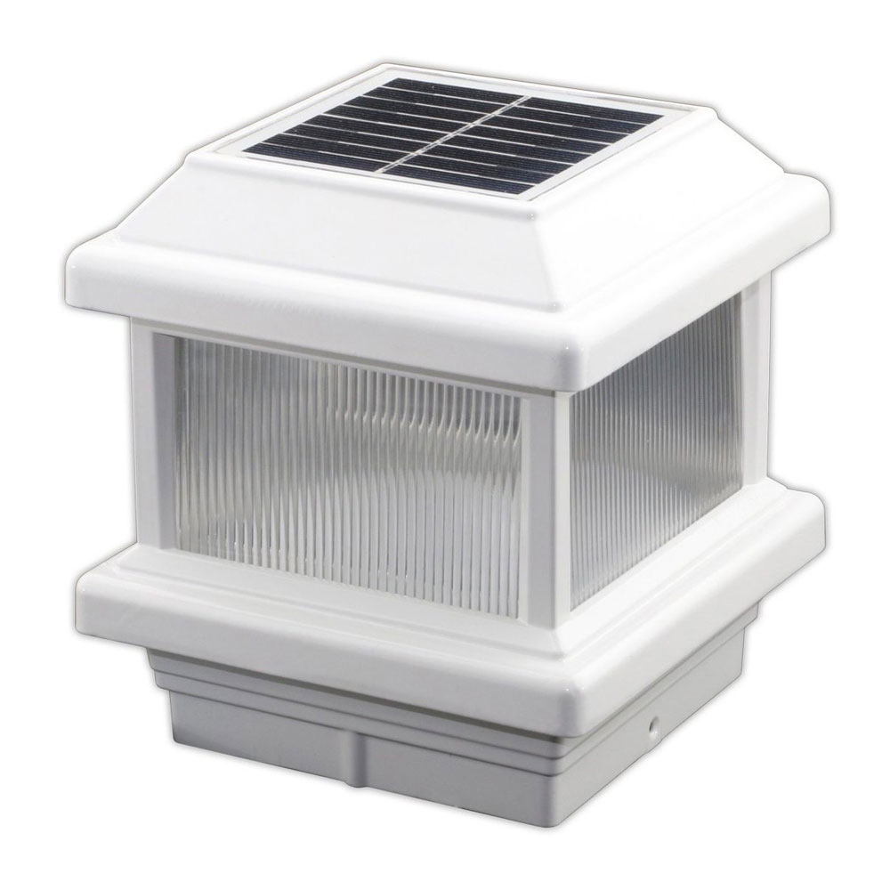 Solar Post Cap Light with Lens 4x4 Lake Lite UBT-AL-400-3