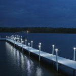 Solar Underglow Dock Light for Brock Docks Lake Lite LL-SDL-UG-WH-B