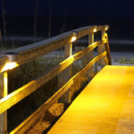 Solar Rail Light Amber Light Lake Lite LL-SRL-7-S-A