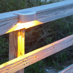 Solar Rail Light Amber Light Lake Lite LL-SRL-7-S-A