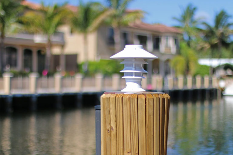 Solar Pagoda Light for that Florida Feel Lake Lite LL-SPL-PAG-W-A