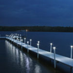 Solar Underglow Dock Light for Brock Docks Lake Lite LL-SDL-UG-WH-W