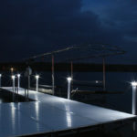 Solar Underglow Dock Light for Brock Docks Lake Lite LL-SDL-UG-WH-W