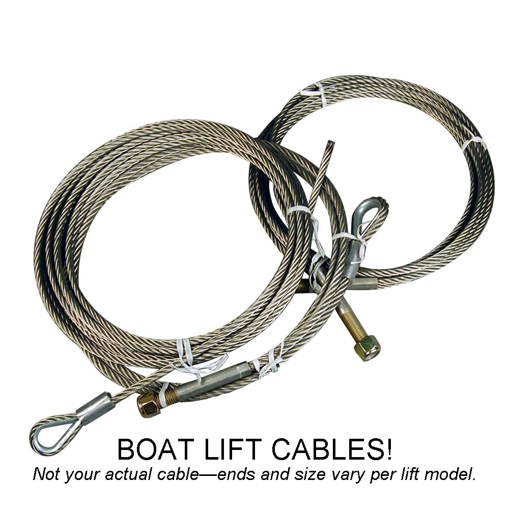Stainless Steel Rear Cable for ShoreMaster Boat Lift Ref S3161255C