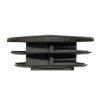 4043-025 2" Round Dock Pole Post Caps Black Gripper Glide Caps